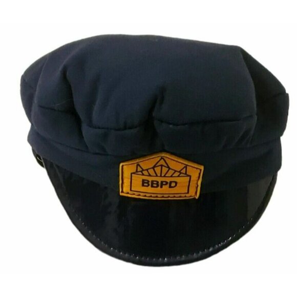 Build A Bear Police Officer Uniform Outfit Shirt Tie Pants Belt Hat Blue BBPD - Picture 5 of 10